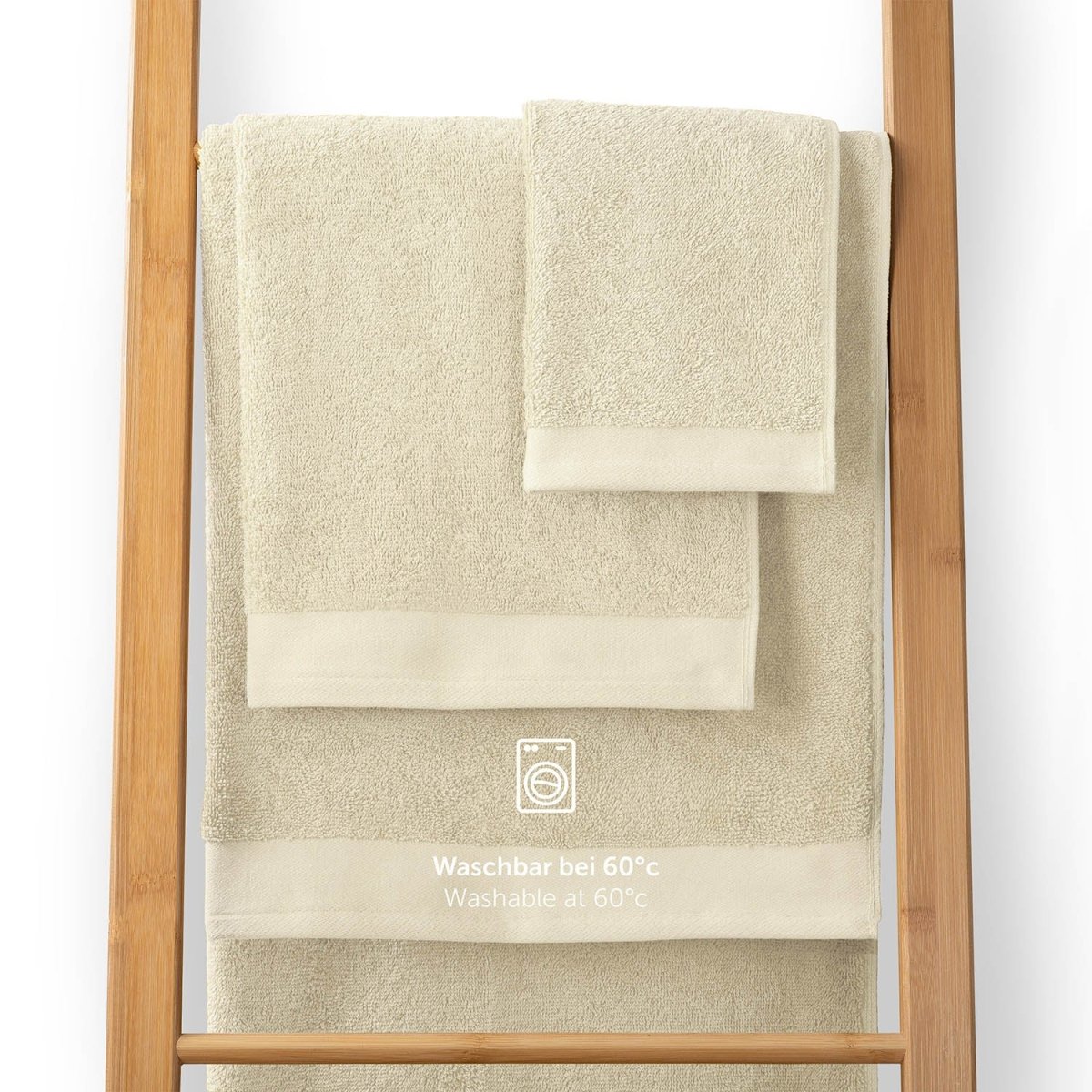 FROTTEE - HANDTUCH Set – 10 - teilig (2 Badetücher, 4 Handtücher, 2 Gästehandtücher, 2 Waschlappen) - 