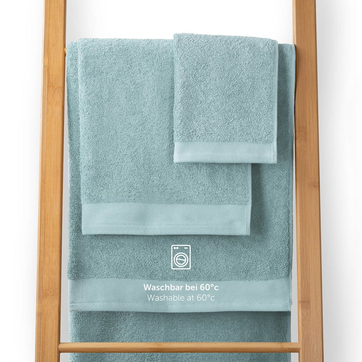 FROTTEE - HANDTUCH Set – 10 - teilig (2 Badetücher, 4 Handtücher, 2 Gästehandtücher, 2 Waschlappen) - 