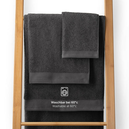 FROTTEE - HANDTUCH Set – 10 - teilig (2 Badetücher, 4 Handtücher, 2 Gästehandtücher, 2 Waschlappen) - 