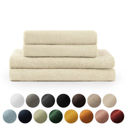FROTTEE - HANDTUCH Set – 4 - teilig (2 Badetücher, 2 Handtücher) - 