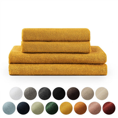 FROTTEE - HANDTUCH Set – 4 - teilig (2 Badetücher, 2 Handtücher) - 