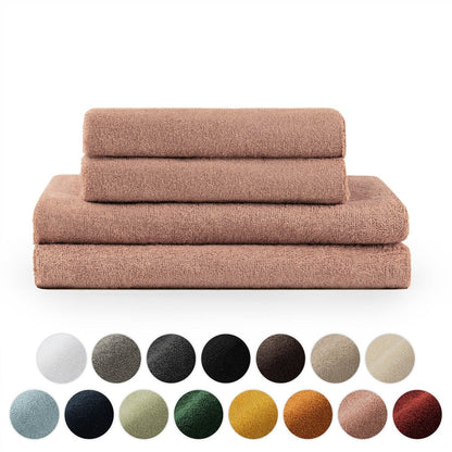 FROTTEE - HANDTUCH Set – 4 - teilig (2 Badetücher, 2 Handtücher) - 