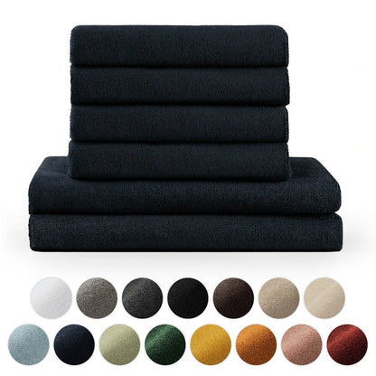 FROTTEE - HANDTUCH Set – 6 - teilig (2 Badetücher, 4 Handtücher) - 