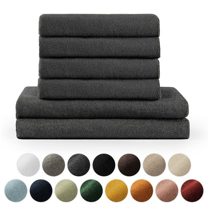 FROTTEE - HANDTUCH Set – 6 - teilig (2 Badetücher, 4 Handtücher) - 