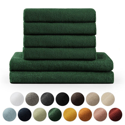 FROTTEE - HANDTUCH Set – 6 - teilig (2 Badetücher, 4 Handtücher) - 
