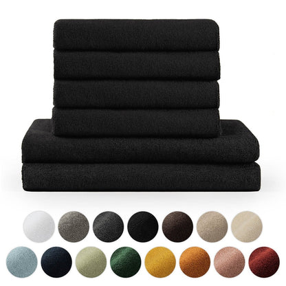 FROTTEE - HANDTUCH Set – 6 - teilig (2 Badetücher, 4 Handtücher) - 