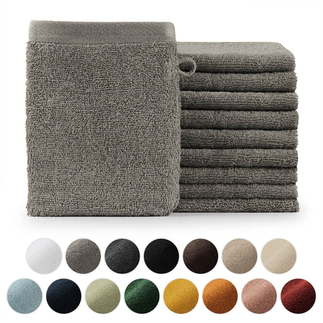 FROTTEE - WASCHLAPPEN Set – 10 Stück - 