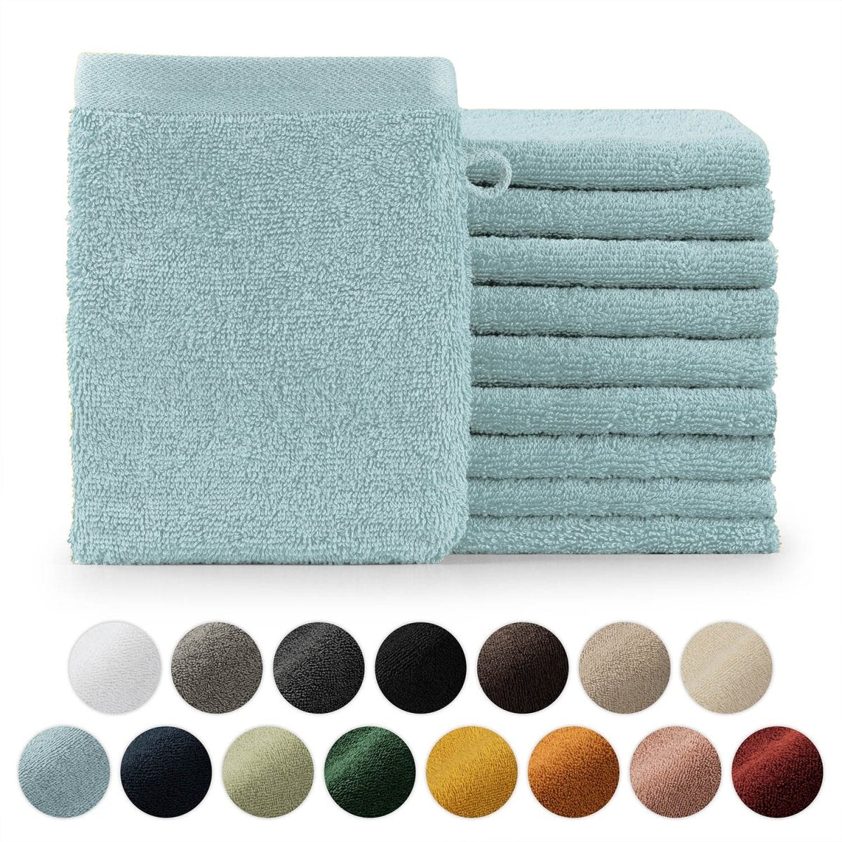 FROTTEE - WASCHLAPPEN Set – 10 Stück - 