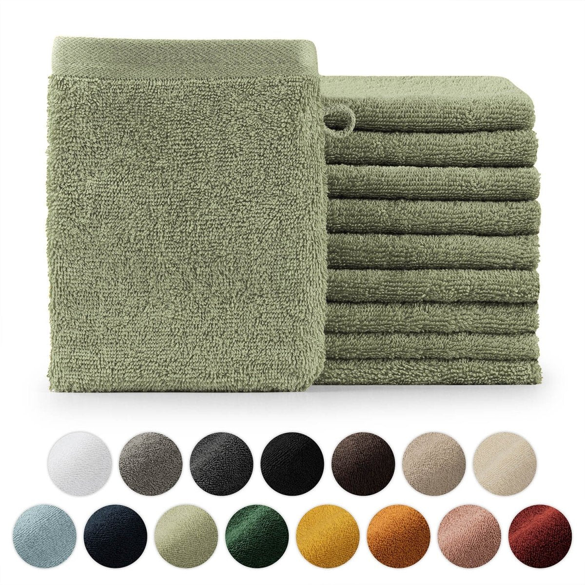 FROTTEE - WASCHLAPPEN Set – 10 Stück - 
