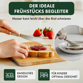 Frühstücksbrettchen 6er Set aus Bambus - 