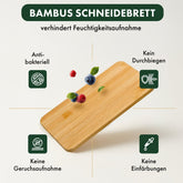 Frühstücksbrettchen 6er Set aus Bambus - 
