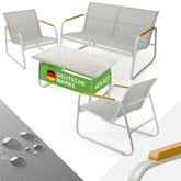 GARTENMÖBEL Groenadal Sitzbank und Sessel mit Tisch - 