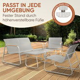 GARTENMÖBEL Groenadal Sitzbank und Sessel mit Tisch - 