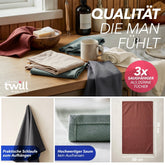 GESCHIRRTÜCHER 5er Set Gersby aus Twill - Gewebe - 100% Baumwolle - 