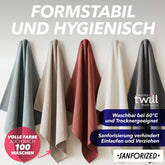GESCHIRRTÜCHER 5er Set Gersby aus Twill - Gewebe - 100% Baumwolle - 