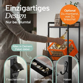 Getränkekistenregal Halldor mit Ablage & Holzoptik - 