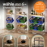 Getränkekistenregal Halldor mit Ablage & Holzoptik - 