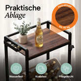 Getränkekistenregal Halldor mit Ablage & Holzoptik - 