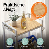 Getränkekistenregal Halldor mit Ablage & Holzoptik - 