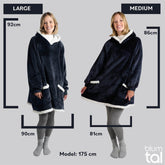 HOODIE DECKE - Oeko - TEX zertifizierter Kuschelpullover mit Kapuze - 
