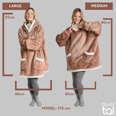 HOODIE DECKE - Oeko - TEX zertifizierter Kuschelpullover mit Kapuze - 