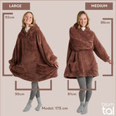 HOODIE DECKE - Oeko - TEX zertifizierter Kuschelpullover mit Kapuze - 
