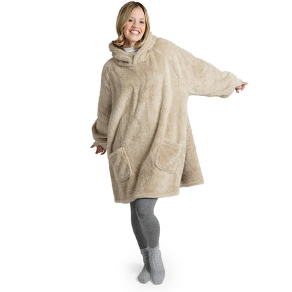 HOODIE DECKE - Oeko - TEX zertifizierter Kuschelpullover mit Kapuze - 