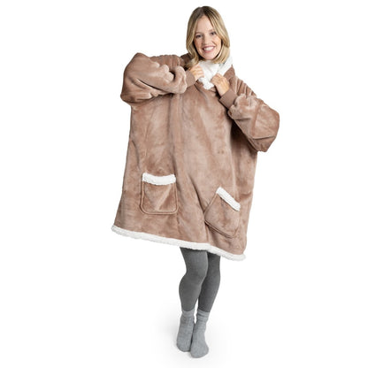 HOODIE DECKE - Oeko - TEX zertifizierter Kuschelpullover mit Kapuze - 