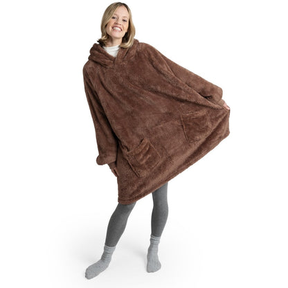 HOODIE DECKE - Oeko - TEX zertifizierter Kuschelpullover mit Kapuze - 