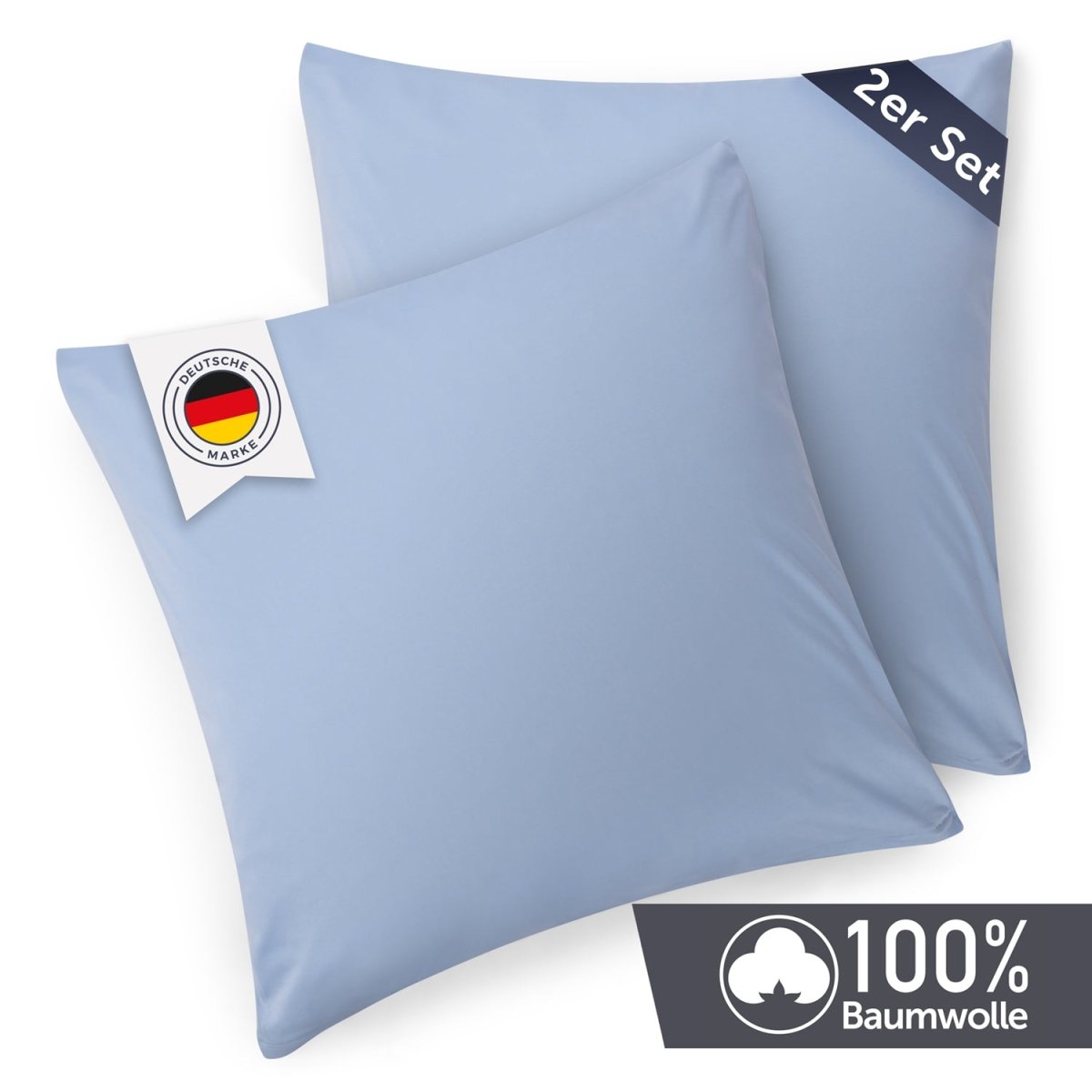 KISSENBEZUG Agneta - im 2er Set - Oeko - Tex Zertifiziert - 