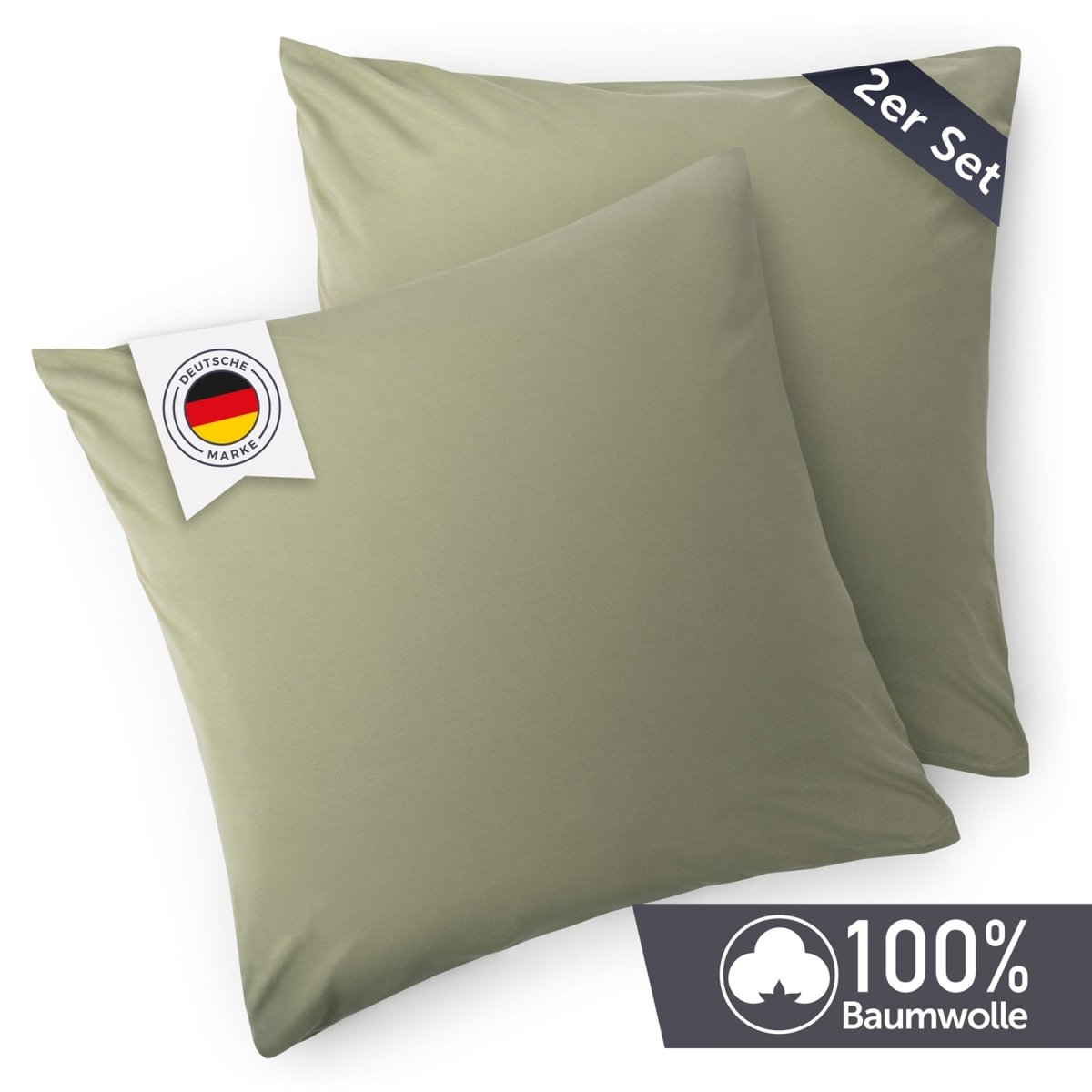 KISSENBEZUG Agneta - im 2er Set - Oeko - Tex Zertifiziert - 
