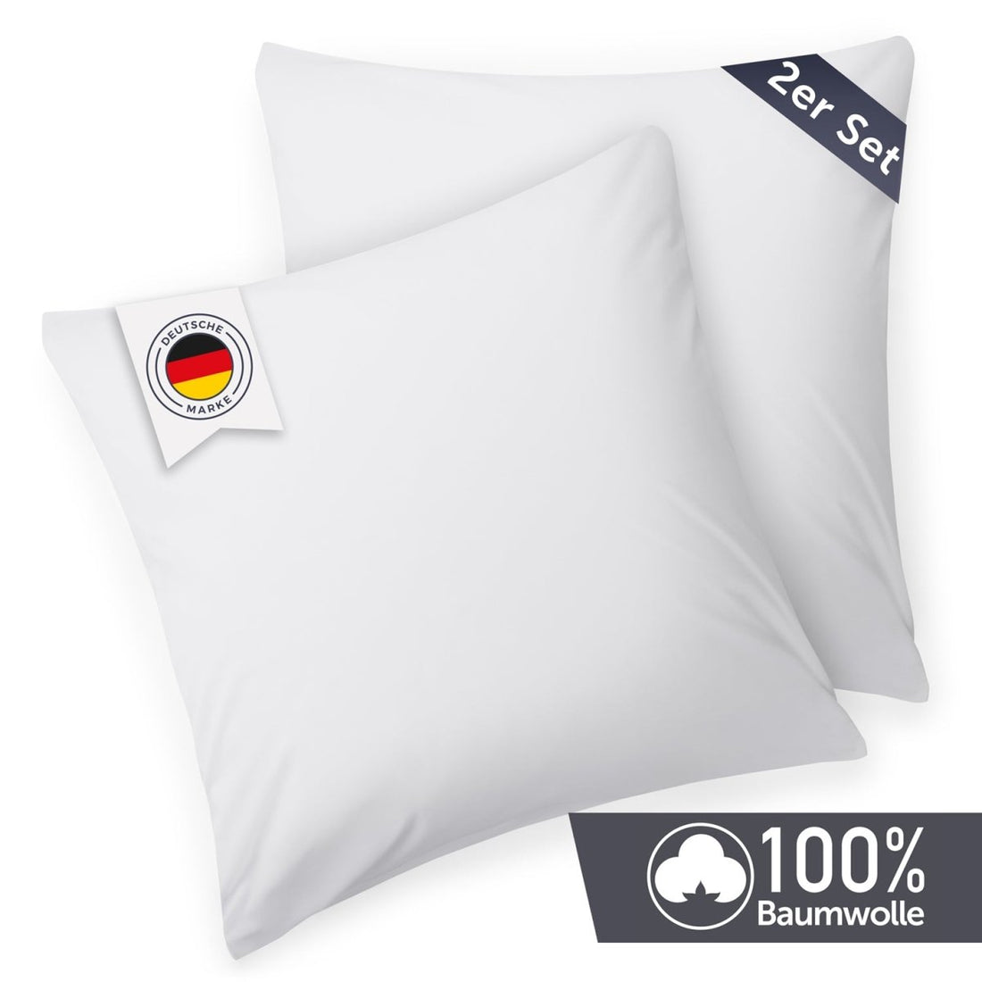 KISSENBEZUG Agneta - im 2er Set - Oeko - Tex Zertifiziert - 