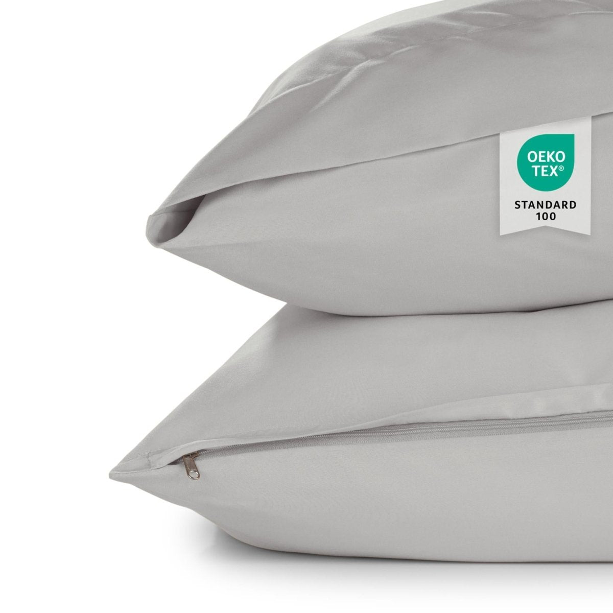 KISSENBEZUG aus Mikrofaser mit Flap - 