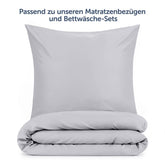 KISSENBEZUG aus Mikrofaser mit Flap - 