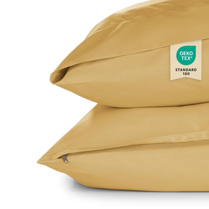 KISSENBEZUG aus Mikrofaser mit Flap - 