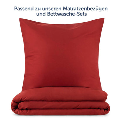 KISSENBEZUG aus Mikrofaser mit Flap - 
