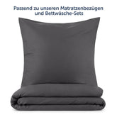 KISSENBEZUG aus Mikrofaser mit Flap - 