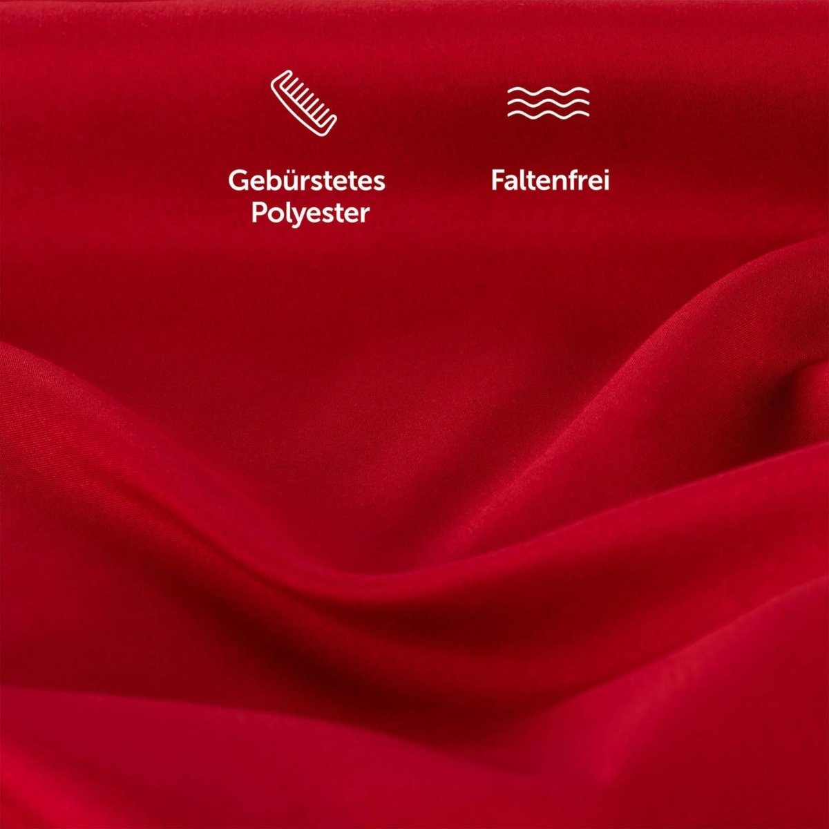 KISSENBEZUG aus Mikrofaser mit Flap - 