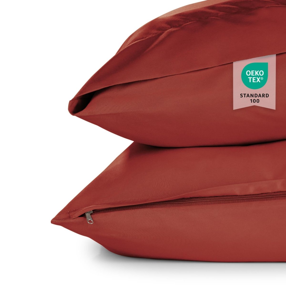 KISSENBEZUG aus Mikrofaser mit Flap - 