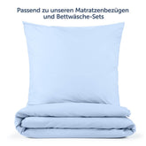 KISSENBEZUG aus Mikrofaser mit Flap - 