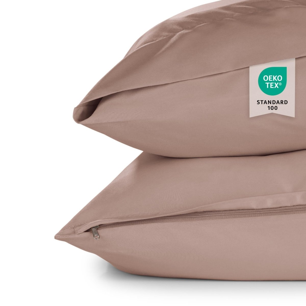 KISSENBEZUG aus Mikrofaser mit Flap - 