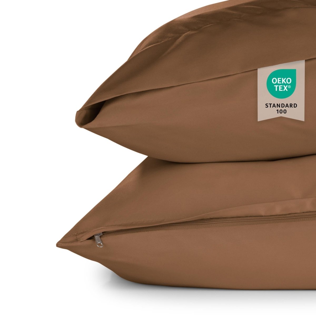 KISSENBEZUG aus Mikrofaser mit Flap - 