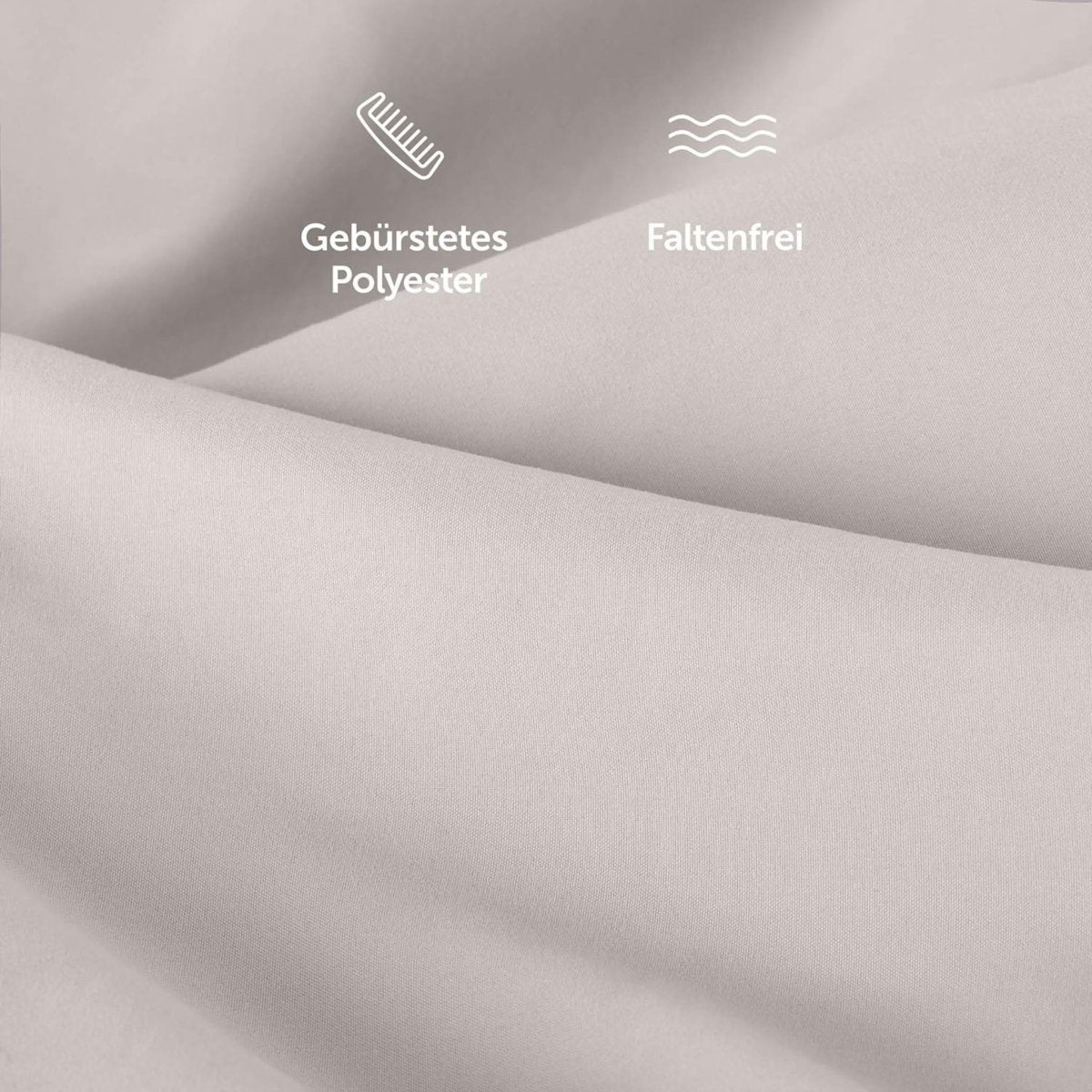 KISSENBEZUG aus Mikrofaser mit Flap - 