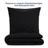 KISSENBEZUG aus Mikrofaser mit Flap - 