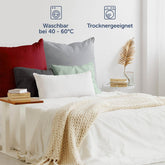 KISSENBEZUG aus Mikrofaser mit Zipper - 