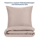 KISSENBEZUG aus Mikrofaser mit Zipper - 