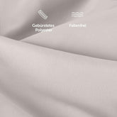 KISSENBEZUG aus Mikrofaser mit Zipper - 