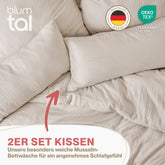KISSENBEZUG Njord Musselin - 