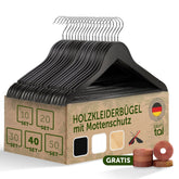 KLEIDERBÜGEL Benjamin - aus Holz mit Rockkerbe und Hosensteg - 