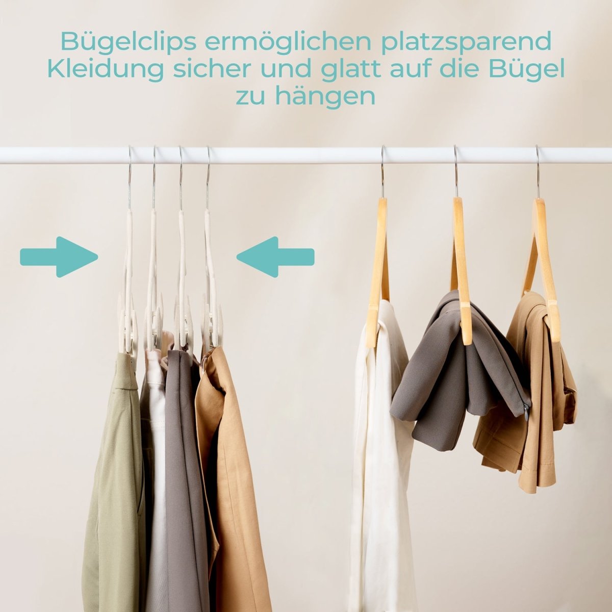 KLEIDERBÜGEL Tyra - mit Samtbezug - 